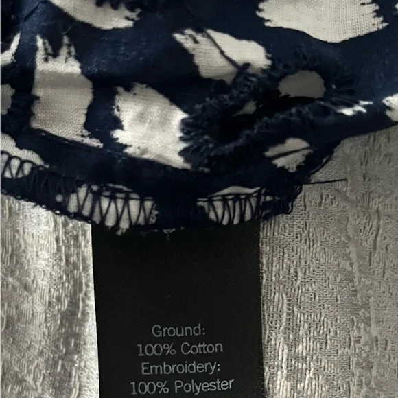 Simply Vera Vera Wang Eyelet Light Jacket Women’s XS NWT Nautical Casual Navy - Picture 4 of 4